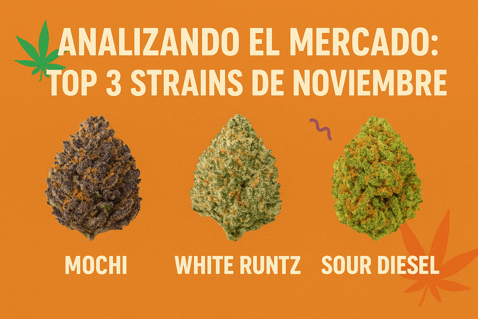 Analizando el Mercado: Top 3 Strains de Noviembre